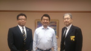 橋下大阪市長（100期） 藤村OB会長 梅本幹事長