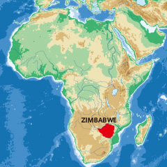 Zimbabweの地図