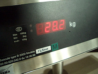 28.2kg!（写真は合成）