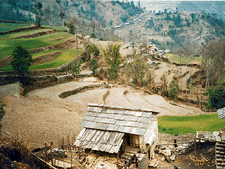 ネパールの段々畑(ここがKJ法の故郷シーカ村)